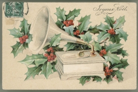 Postcard "Merry Christmas." (France) (  " ." ()) (karp)