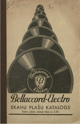 Bellaccord Electro Catalog ca 1934 (   Bellaccord Electro 1934- ) (TheThirdPartyFiles)