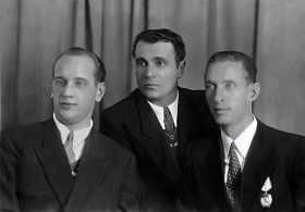 Boris Ivanovich Shashin, Alexander Terentyevich Zuev and Vyacheslav Ivanovich Medvedev (Modzele)