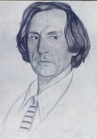 Ivan Vasilievich Ershov. Drawing B. Kustodiev. 1922 (  .  . . 1922) (Belyaev)