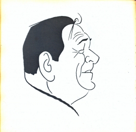 L.Utyosov  Cartoon. M. Svetlov, I. Igin.  Utyosov (Belyaev)