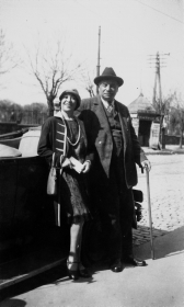 Iza Kremer with Solomon Bisker, Bessarabia 1929 (    ,  1929 ) (TheThirdPartyFiles)