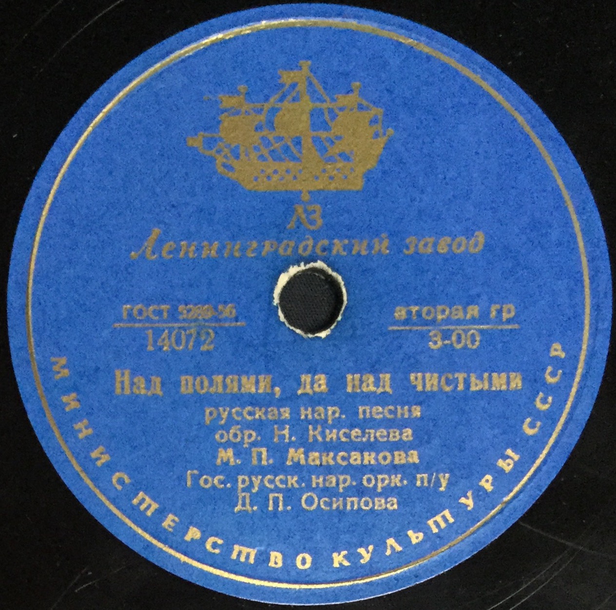 Above the Open Fields (Над полями, да над чистыми), song