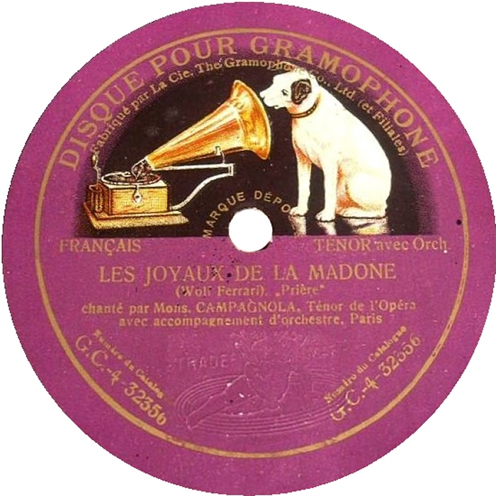 Disque pour Gramophone