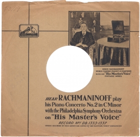 HMV    (HMV sleeve with Rachmaninoff) (bernikov)