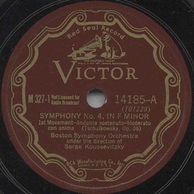 Symphony No. 4 in F minor op. 36, 1st Movement - Andante sostenuto-Moderato (Zonofon)