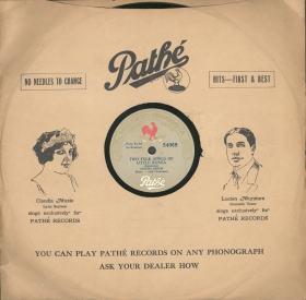 Pathé Frères Phonograph Co. sleeve (Конверт Pathé Frères Phonograph Co.) (bernikov)