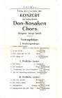 Програмка концерта хора донских казаков Сергея Жарова 6 ноября 1925 года (TheThirdPartyFiles)