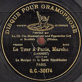 The czar in Paris (Le tsar à Paris), march (mgj)