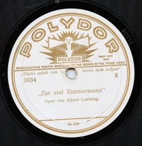 "Zar und Zimmermann" 6 [Complete shot] (Attack - Jealousy is a plague) ("Zar und Zimmermann" 6 [Gesamtaufnahme] (Greifet an - Die Eifersucht ist eine Plage)), comic folk song (Opera Tsar and carpenter) (Lotz)