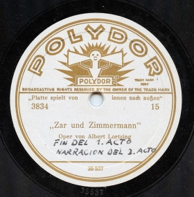 "Zar und Zimmermann" 15 [Gesamtaufnahme] (Das Fest beginnt),  (Opera Zar und Zimmermann) (Lotz)