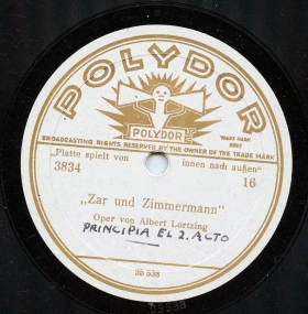 "Zar und Zimmermann" 16 [Gesamtaufnahme] (Hoch lebe die Freude),  (Opera Zar und Zimmermann) (Lotz)