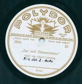"Zar und Zimmermann" 23 [Gesamtaufnahme] (Schon seit geraumer Zeit),  (Opera Zar und Zimmermann) (Lotz)