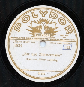 "Zar und Zimmermann" 32 [Gesamtaufnahme] (Schmücket mit Kränzen),  (Opera Zar und Zimmermann) (Lotz)