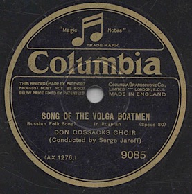 Song of the Volga boatmen ( ), folk song (Zonofon)