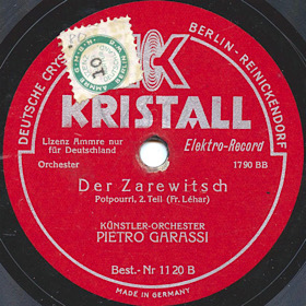    "", 2-  (Potpourri aus der Operette "Der Zarewitsch", 1. Teil) ( ) (Lotz)