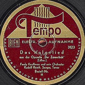 Volga song ("Alone, again alone!") (Das Wolgalied ("Allein, wieder allein!")) (operetta «The tsarevich», act 1) (mgj) Volga song ("Alone, again alone!") (Das Wolgalied ("Allein, wieder allein!")) (operetta «The tsarevich», act 1) (mgj)