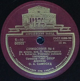 Symphony  4 (f-moll) 3rd part Scherzo.Pizzicato ostinato (ending) (  4 (f-moll) 3 . Scherzo. Pizzicato ostinato ()), symphony piece (Andy60)