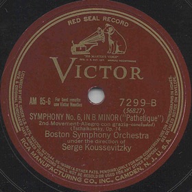 Symphony No.6, in B minor ("Pathetique") 2st Movement- Allegro con grazia - concluded ( 6 ,  , "", 2 . - Allegro con grazia - ), symphony piece (Symphony Sixth "Pathetique") (Zonofon)