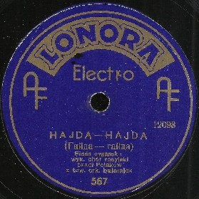 Gaida-gaida (Hajda-Hajda) (-), gypsy song (crooner)