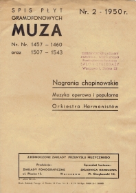 Muza - Katalog  2- 1950. (Muza - Каталог 2-1950г.) (Jurek)