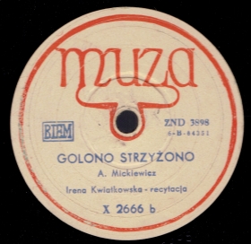 Shaven or cut (Golono, strzyżono), poem(s) (Jurek)