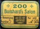 A.Burchard’s ’Saloon’ Gramophone Needles from mid-1920: Cardboard storage box with five needle tins (Иглы А.Бурхарда "Салон": картонная упаковка с 5 коробочками иголок внутри; 1920-е гг.) (horseman)